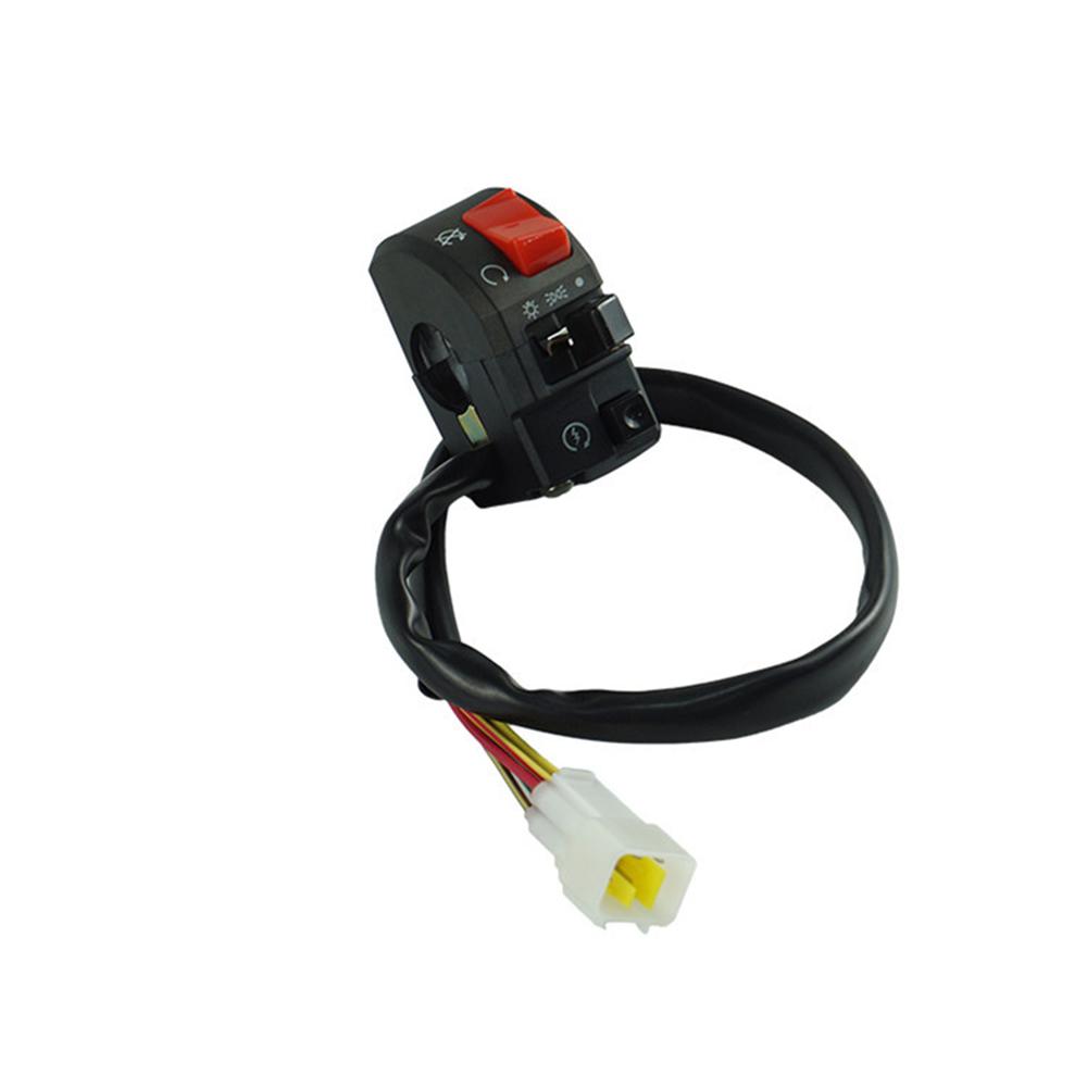 7/8 Inch 22mm Motorcycle Horn Turn Signal Start Far Near Dimmer Switch Handle Seat Switch Assembly For Huanglong 300cc 600cc