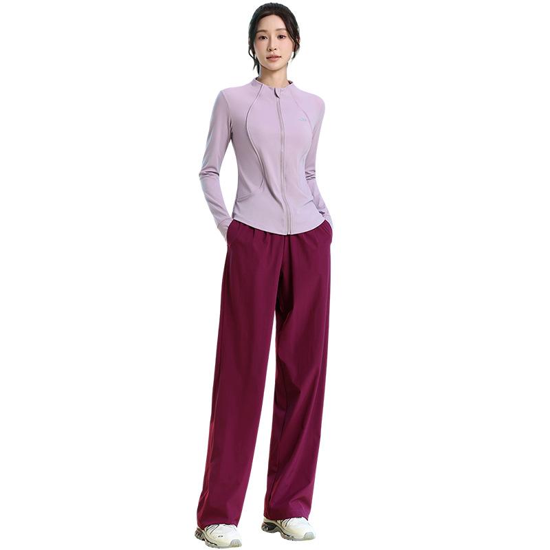 Women's Quick-Dry Long Sleeve Fitness Set for Badminton, Running, and Outdoor Sports - Autumn/Winter Collection