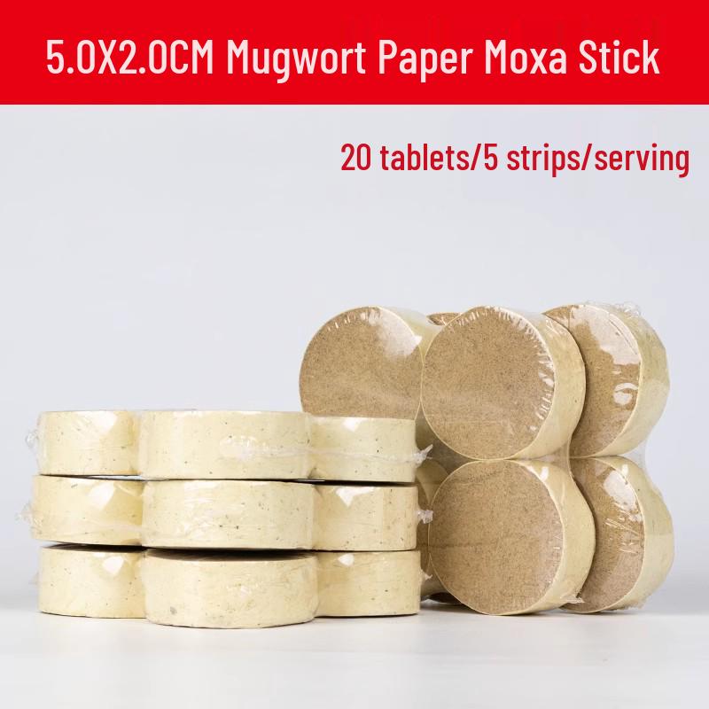 Extra Large Bold Moxa Stick with Pure Wool for Moxibustion Therapy - Aged Mugwort Coarse Stick.