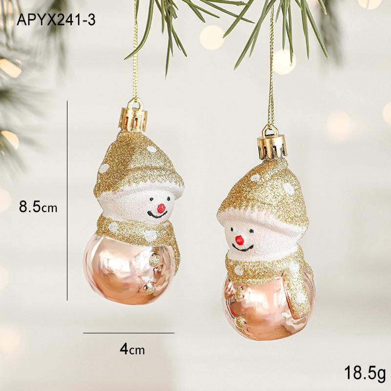Christmas Decorations Party Plating Tree Pendants Rose Gold Sequins Conch Accessories Pentagram Small Gifts Pendants Supplies