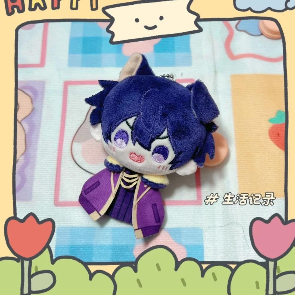 10cm Luxiem Plush Pendant Toys Mysta Luca Ike Shoto Vox Shu Yamino Mini Doll Cotton Stuffed Bag Decor Rings for Vtuber Fans Gift