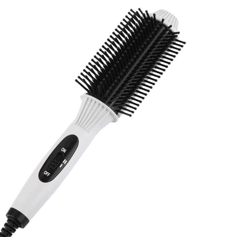 Pieptene electric de încălzire pentru îndreptat părul ondulator Salon profesional într-un pas uscat și umed doi folosind peria uscător de păr