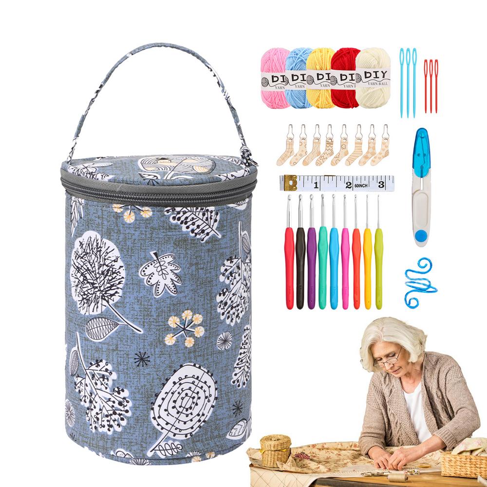 Crochet Needle Set Crochet Kit For Beginners Tool Needles Kits For Craft Bag Travel Sock Gloves Beginners Knitting Accessories