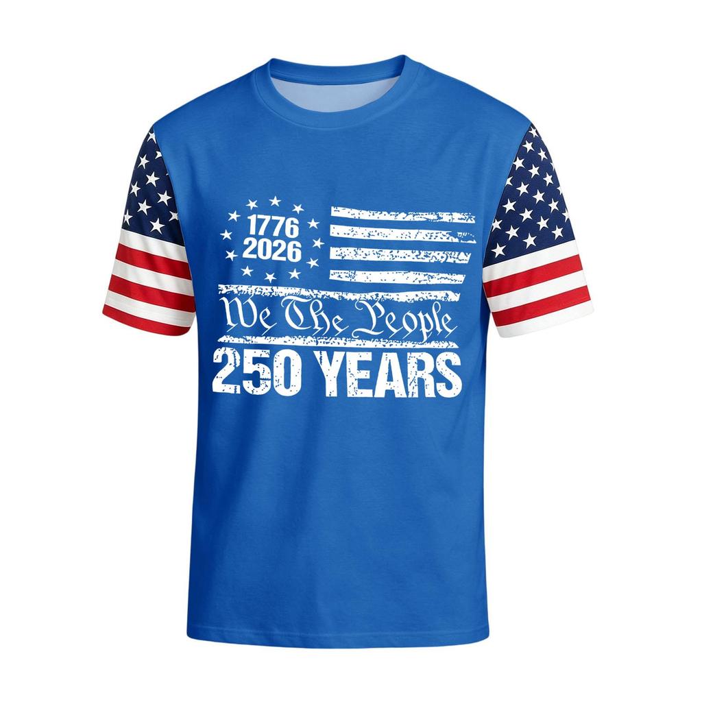 Men's Casual Round Neck Lightweight Breathable Short-Sleeve Top