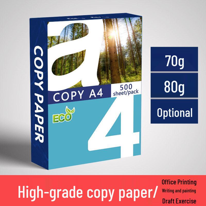 A4 70g/80g Double-Sided Printing Paper, 2500 Sheets per Carton, Ideal for Office and Home Use A4 210x297mm