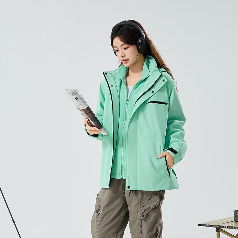 JOHLIN DREAM Women's 3-in-1 Fleece Lined Outdoor Jacket