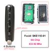 SKE11E-01+6A chip+433.92Mhz Car Smart Remote Key Fob for Mazda 3 6 MX-5 MIATA CX-9 CX-3 CX-5 CX-30 Axela CX-4 CX-8 CX9 2019-2023