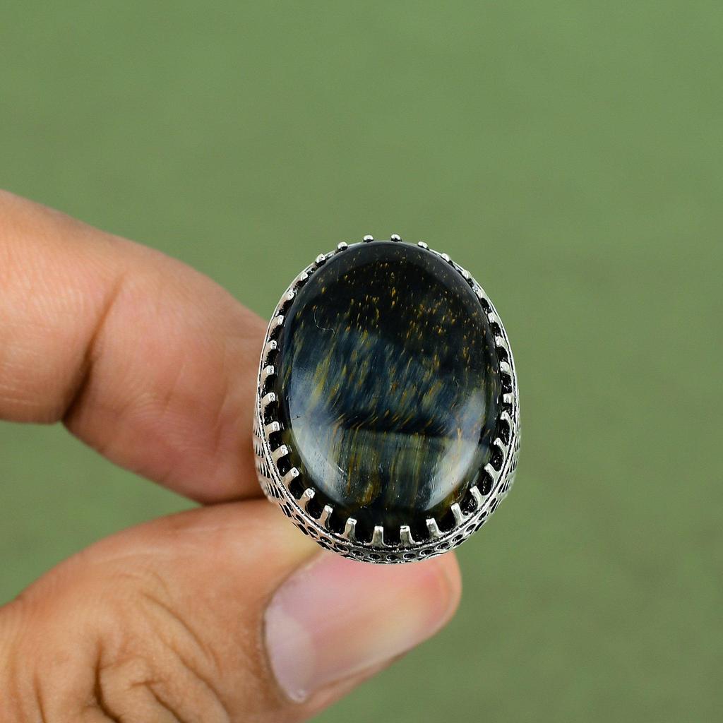 Pietersite Ring 925 Sterling Silver Ring Gemstone Ring Pietersite Jewelry Handmade Latest Design Ring Engagement Gift Available In Ring Size