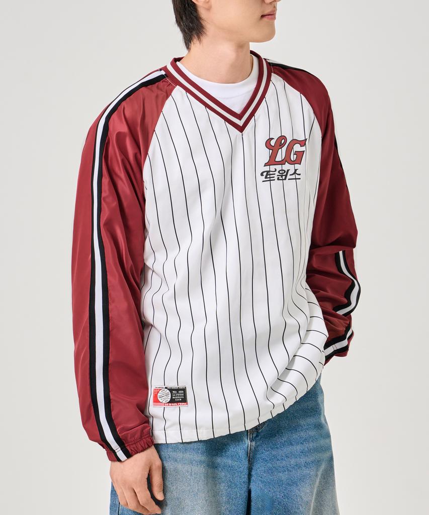 1993STUDIO [Lg Twins X 1993 Studio] Raglan Color Block Piste_Red