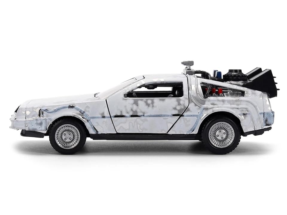 JADA TOYS 1/32 Scale Back To the Future 40th Anniversary DeLorean Time Machine Truck Package Hollywood Rides [Parallel Import]