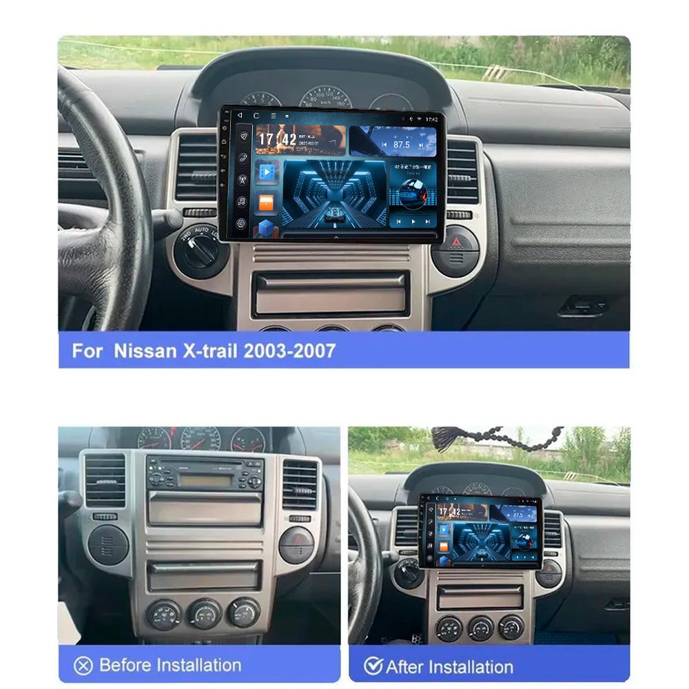 X-REAKO Car Video Player for Nissan X-Trail T30 2003-2007 GPS Navigation Built-in Dsp Carplay Autoradio Android Head Unit