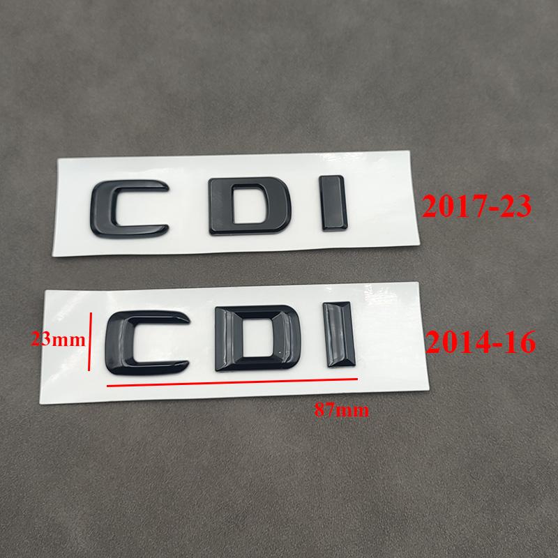 3d ABS Chrome CDI Logo Letters Car Trunk Emblem Badge For ML 320 270 C220 W204 A B GLK 220 CDI Sticker Accessories