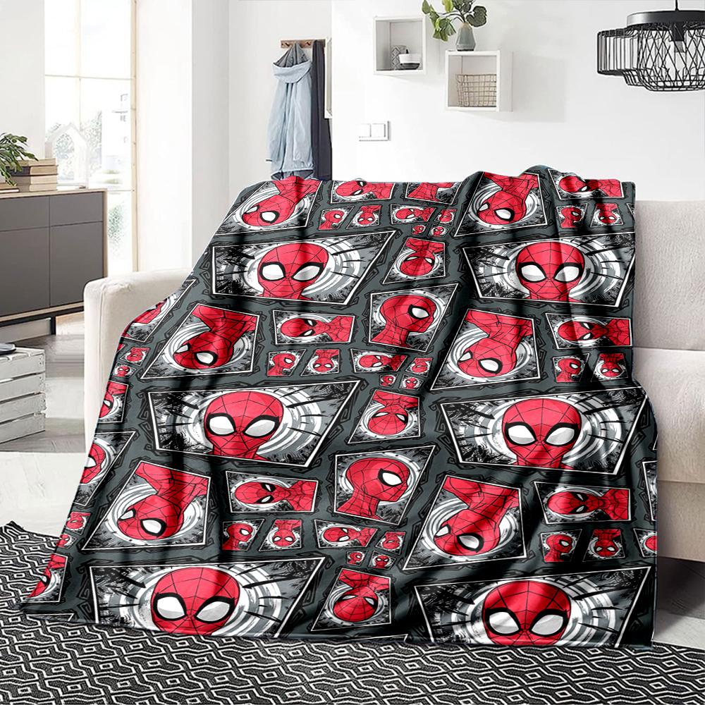 Spiderman Comic Blanket Soft Throw Blanket For Home Bedroom Bed Sofa Travel Office Solid Christmas Blanket