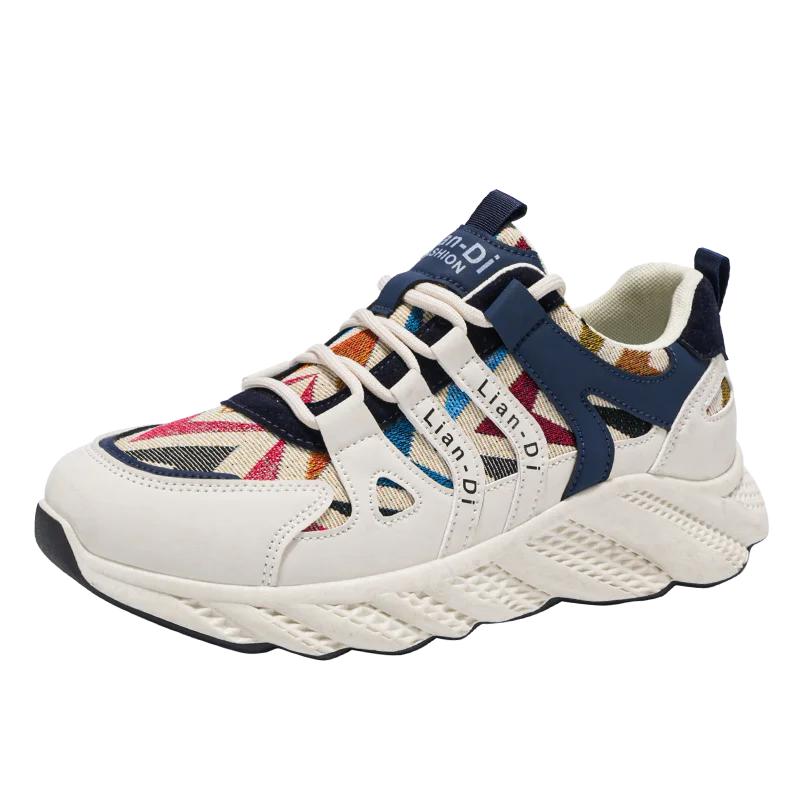 

Мужская 2025 толстая подошва увеличивает повседневную спортивную обувь Модные парусиновые кроссовки для бега вулканизированные мокасины мужские дизайнерские 39