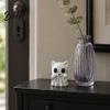 Cute Dark Style Ornament Halloween Ghost Cat Statue 3D Printed Ornament White Customizable Art Piece Figurine for Home Office Desk Decoration