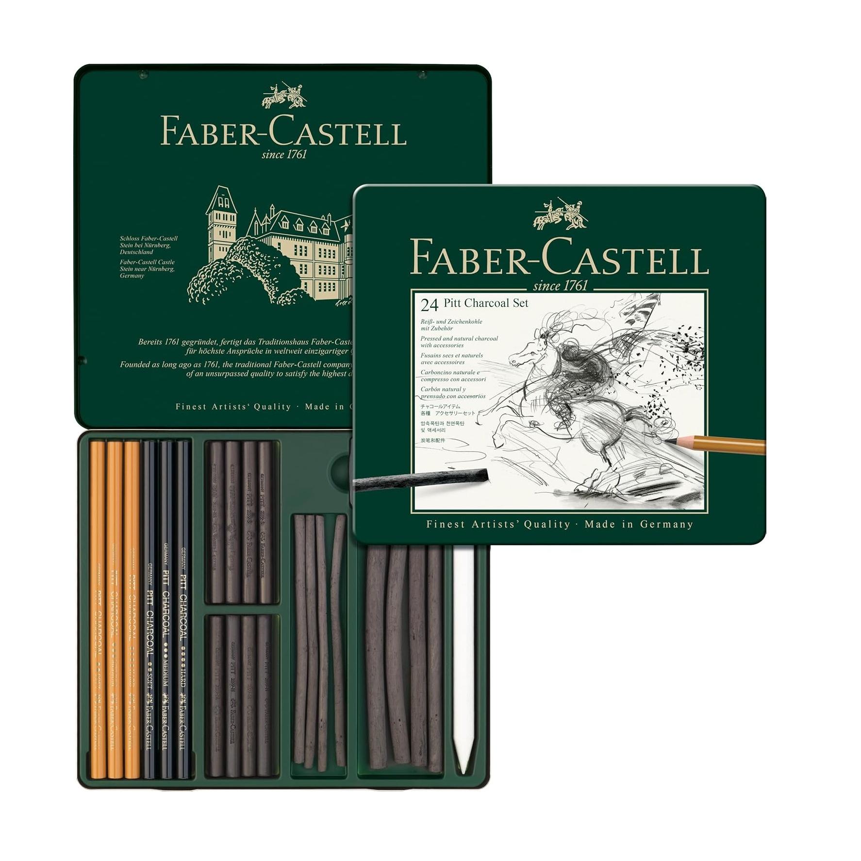Faber-Castell Pitt Charcoal Set - Pack of 24