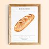 Kitchen Food Bread Croissant French Bakery Recipes Art Poster Canvas Painting Wall Prints Picture for Living Room Home Decor