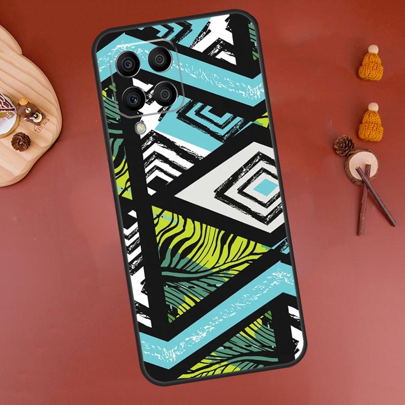 Tribal Aztec Geometric Colour Case For Samsung Galaxy M33 M21 M31 M16 M36 M56 M53 M13 M12 M32 M52 M15 M55 M14 M35 M34 M54