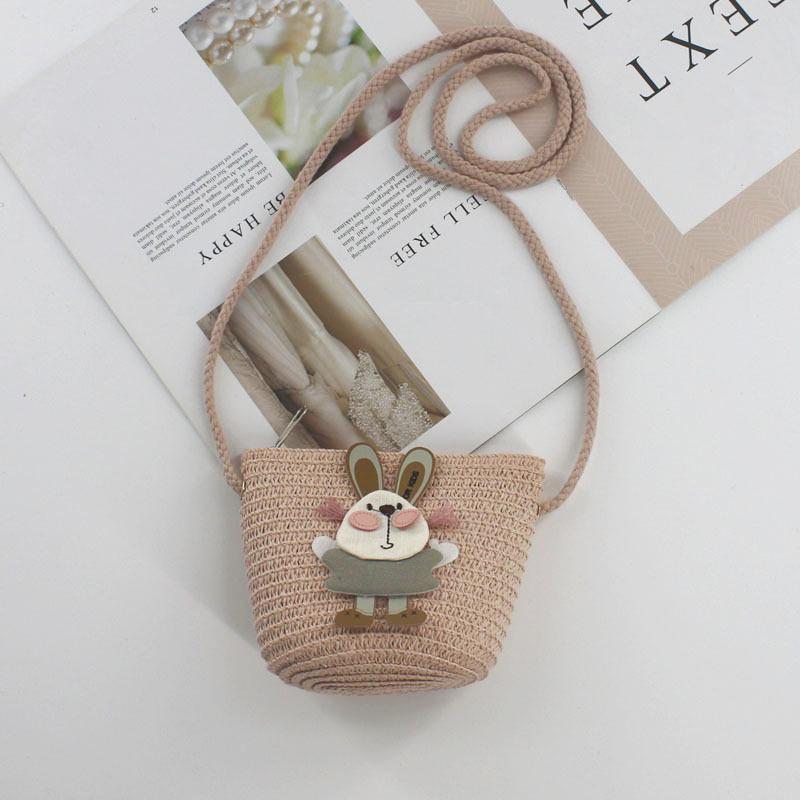 2024 Women's Mini Cartoon & Straw Flower Messenger Bags - Cute Beach Accessory