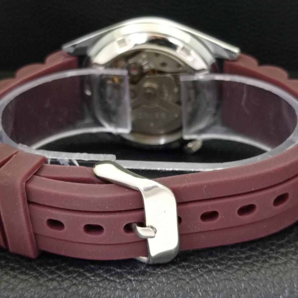 REFURBISHED SEIKO 5 AUTOMATIC 6309A VINTAGE JAPAN MENS RED DIAL WATCH a441096-4 Sk-a441096