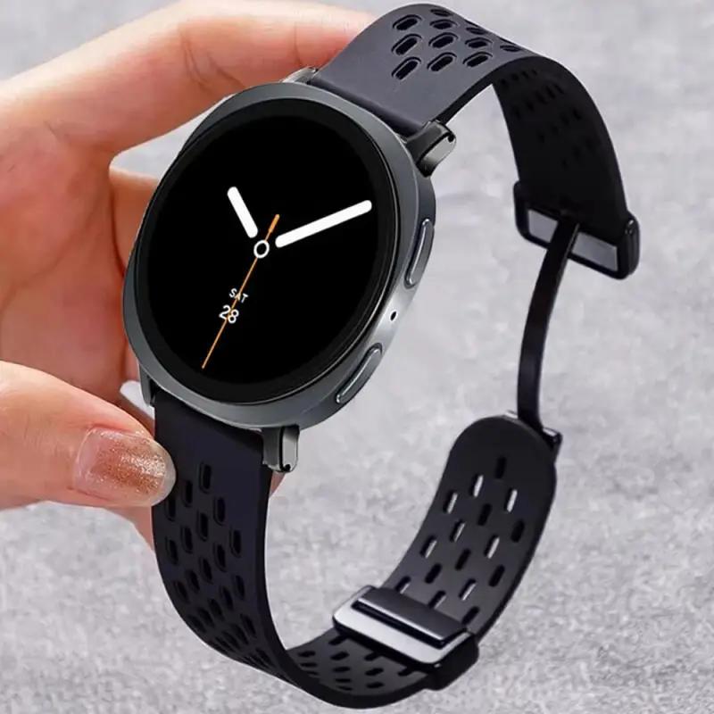 No Gaps Magnetic Buckle Silicone Strap For Samsung Galaxy Watch 8 40mm 44mm/8 Classic 46mm Bracelet Band Galaxy Ultra 2026 47mm