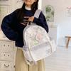 Fashion girl style cute contrasting colors large capacity girl student schoolbag exquisite junior high school high school backpack