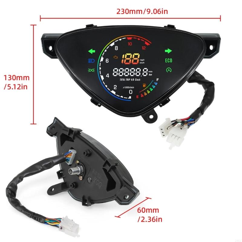 28GC High Accuracy Motorcycle Digital Speed Gauge LCD Screen For Mio110 SPORTY Bikes