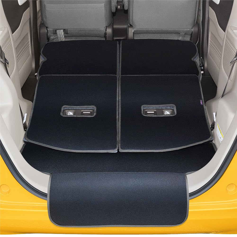 Levolva Luggage Cover Luggage Mat with Bumper Cover for Honda NBOX JF4 NBOX Floor Accessory - Waterproof, Stain-Resistant (JF3 Series, Series, Custom)