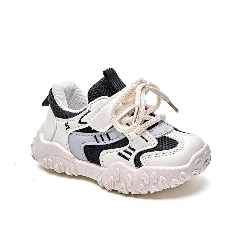 1-5 year old baby sports shoes boys and girls shoes mesh breathable 2025 autumn new soft-soled children's dad shoes