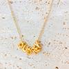 EMANCO Women's Name Necklace Gold-plated 3D Bubble Letter Customized High-end Jewelry New Year Gift for Her