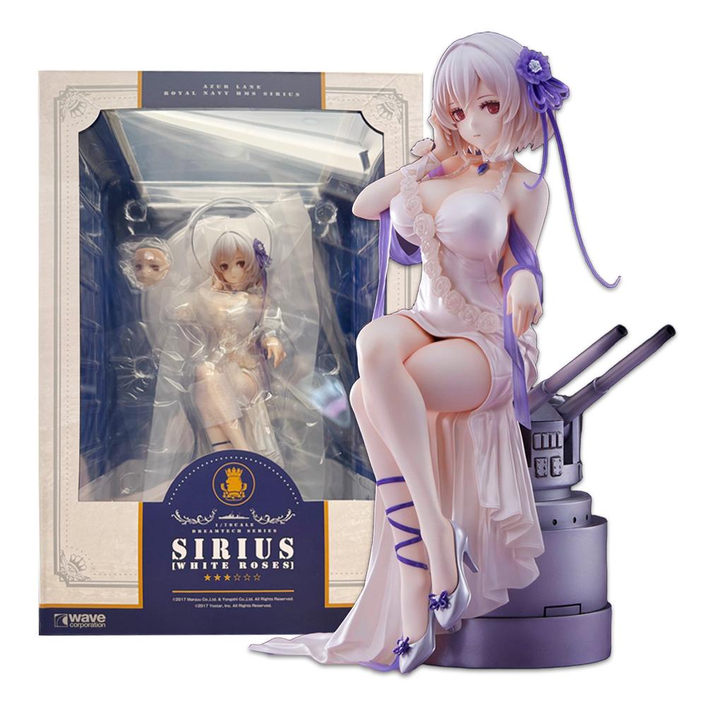 

22 см Аниме Игра Azur Lane Сириус Мечта Тех 1/7 Белая Роза Вер Сидячая Модель Игрушка Кукла Украшения Фигурка Действия ПВХ With box