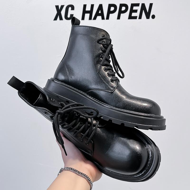 Martin boots men's British style autumn and winter 2024 new casual versatile high-top boots 22727-A