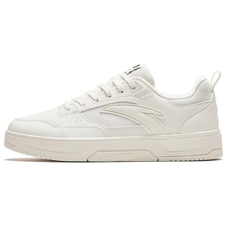 New Anta Slip Resistant Low Top Skateboard Shoes Women's White 122348011-1