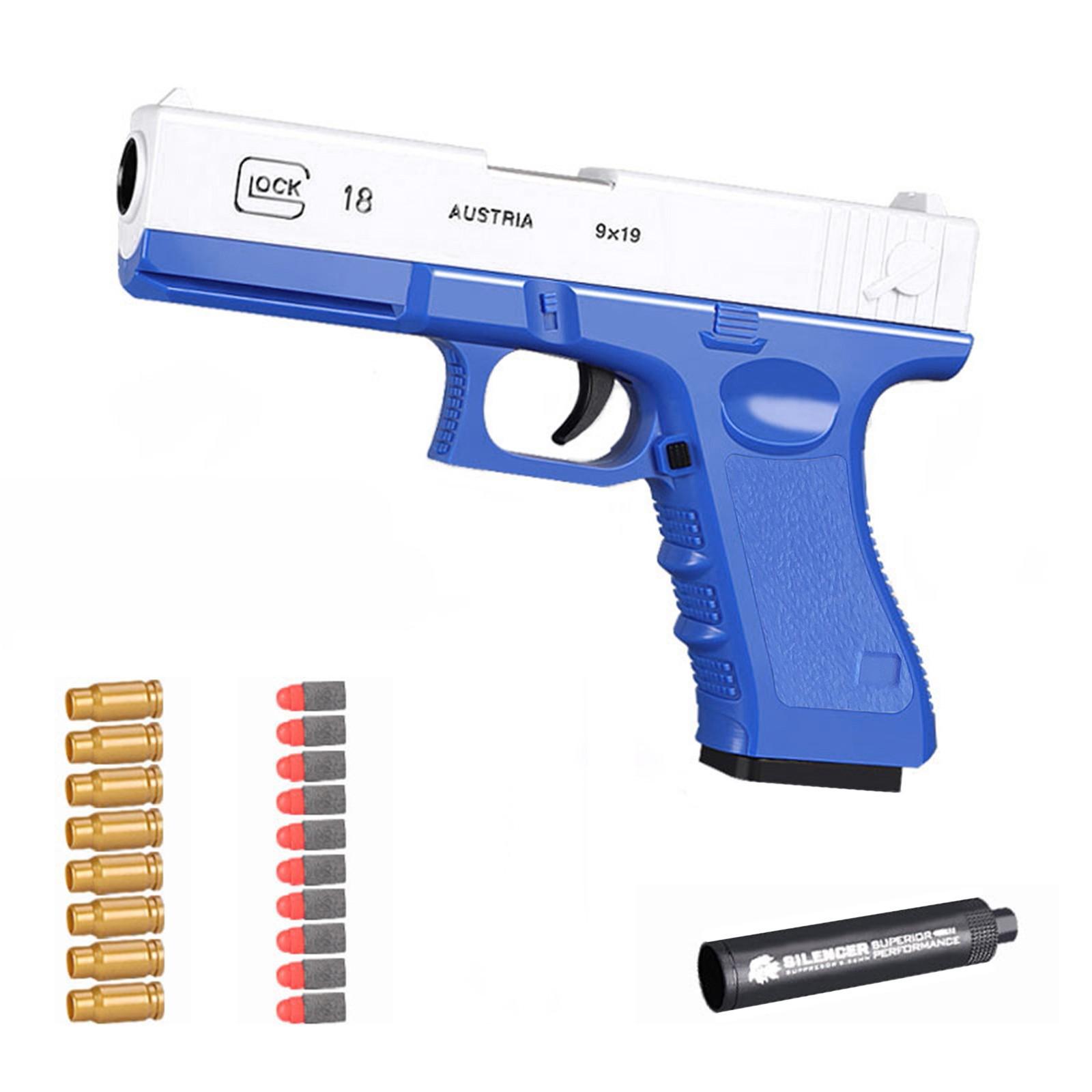 

Пистолеты Glocks Soft Bullet 1911, детский игрушечный пистолет, игрушка для мальчика One Size синий
