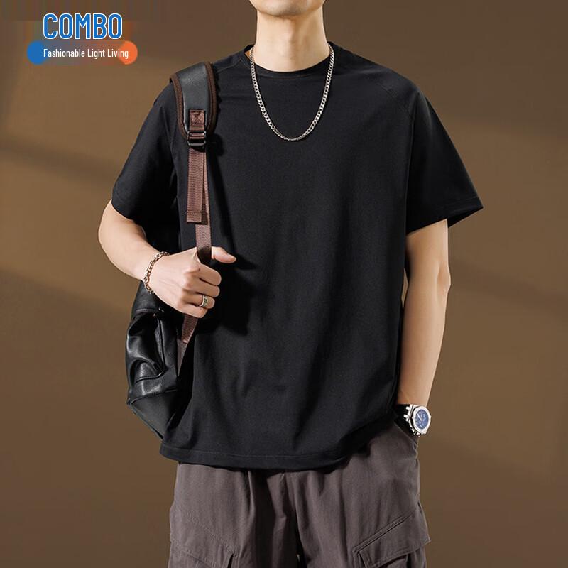 Kangbo Men s Loose Fit Round Neck Short Sleeve T-Shirt 4XL