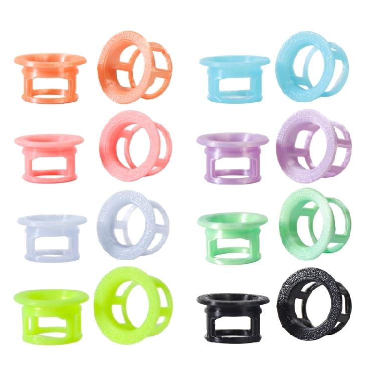 2Pcs Hollow Bicycles Handlebar End Cap Mountain Bike Handle End Cover Noctilucent Bicycles Handlebar Grip Plug Enduring