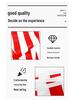 30m Red-White Striped Circus Carnival Pennant Bunting for Parties and Decorations
