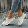Easy Slip-On Lazy Slides Chinese Style Mesh Upper Shoes Spring Summer Outdoor Home Casual, Women Shoes(The Sizing Runs Big)