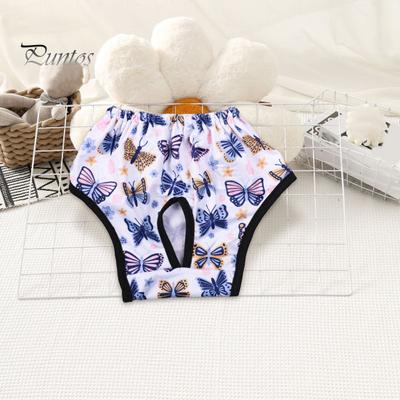 Pantaloni mestruali per cani, riutilizzabili, stampati, per cani, traspiranti, igienici, con elastico in vita, per cuccioli, per gatti e cani