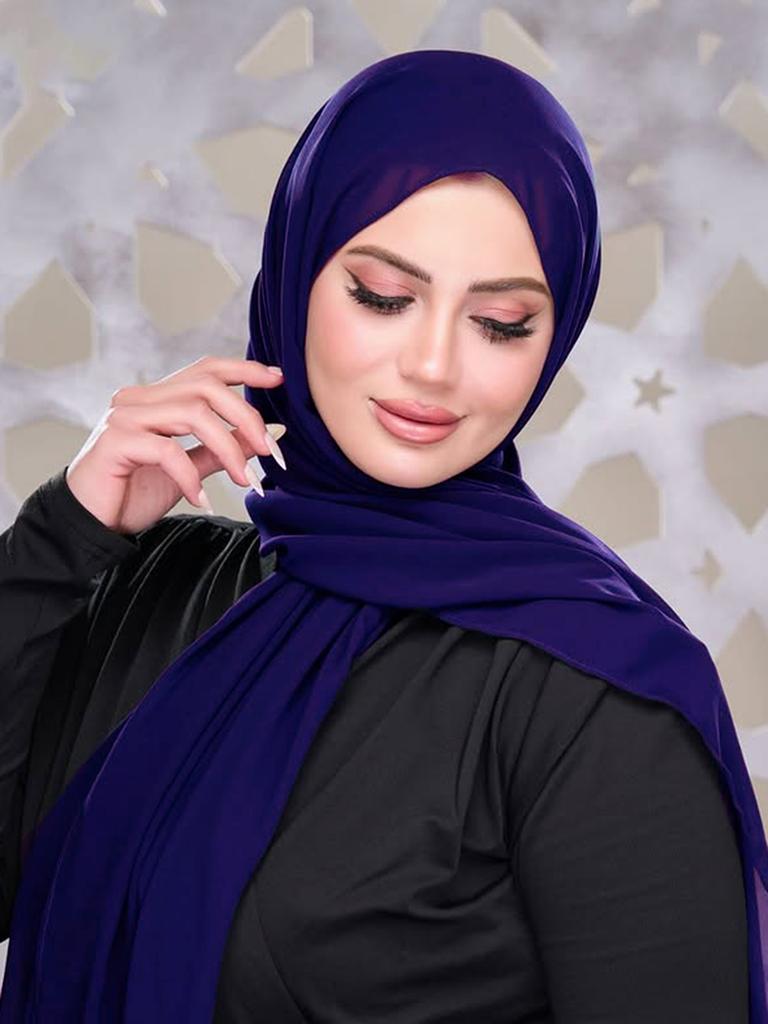 Muslim Plain Hijab Bubble Chiffon Scarf Women Solid Color Shawls Hijabs Headband Islamic Headscarf Foulard Femme