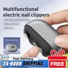 Electric Nails Cutter Trimmer Polisher Auto LED Light Nail Dust Collector Portable Rechargeable Safety Automatic Nail Clipper
