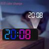 Creative LED Alarm Clock with Mult-Function: Displays Time, Temperature, Countdown, and Second Jump - Simple Design for Bedside (Model 6639)