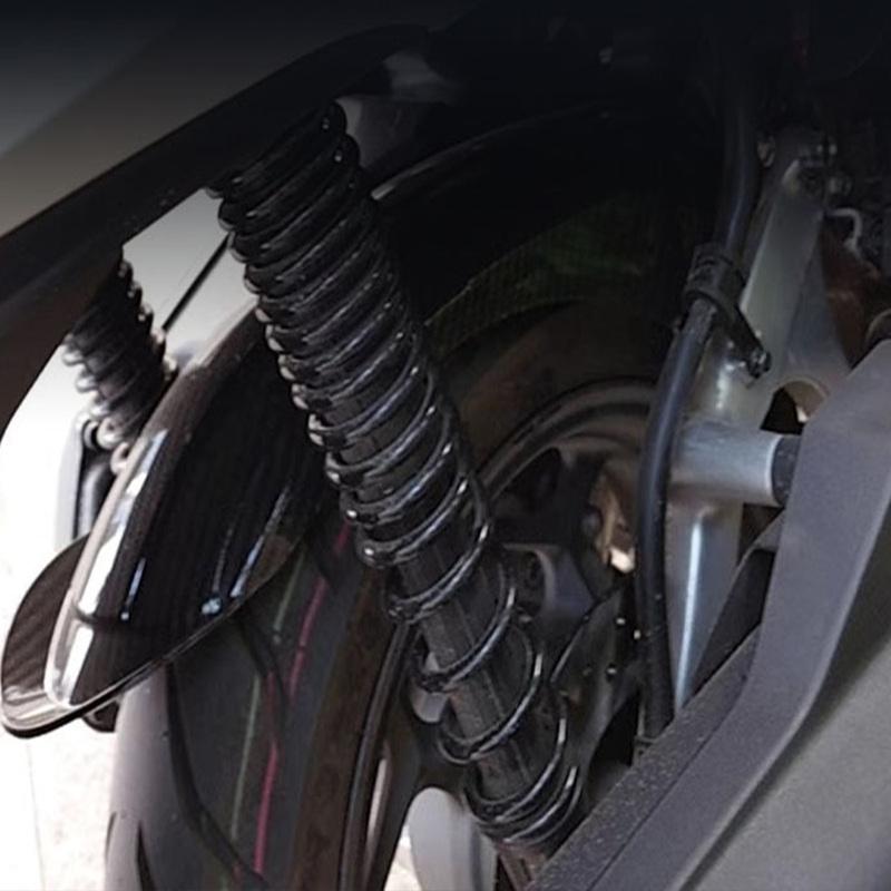 Plastic Motorcycle Mudguard Matte Black Carbon Fiber Rear Extension Splash Pad Protection Cover for PCX160