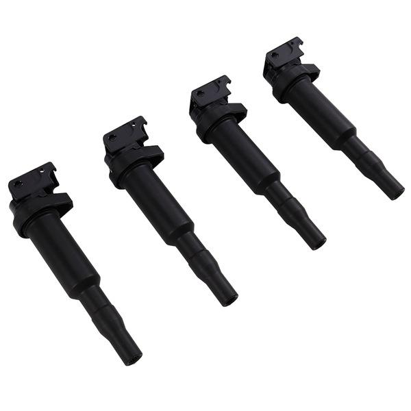 Compatible Ignition Coils (0221504467, 0221504470) for BMW, MINI, and Peugeot - Set of Four. None