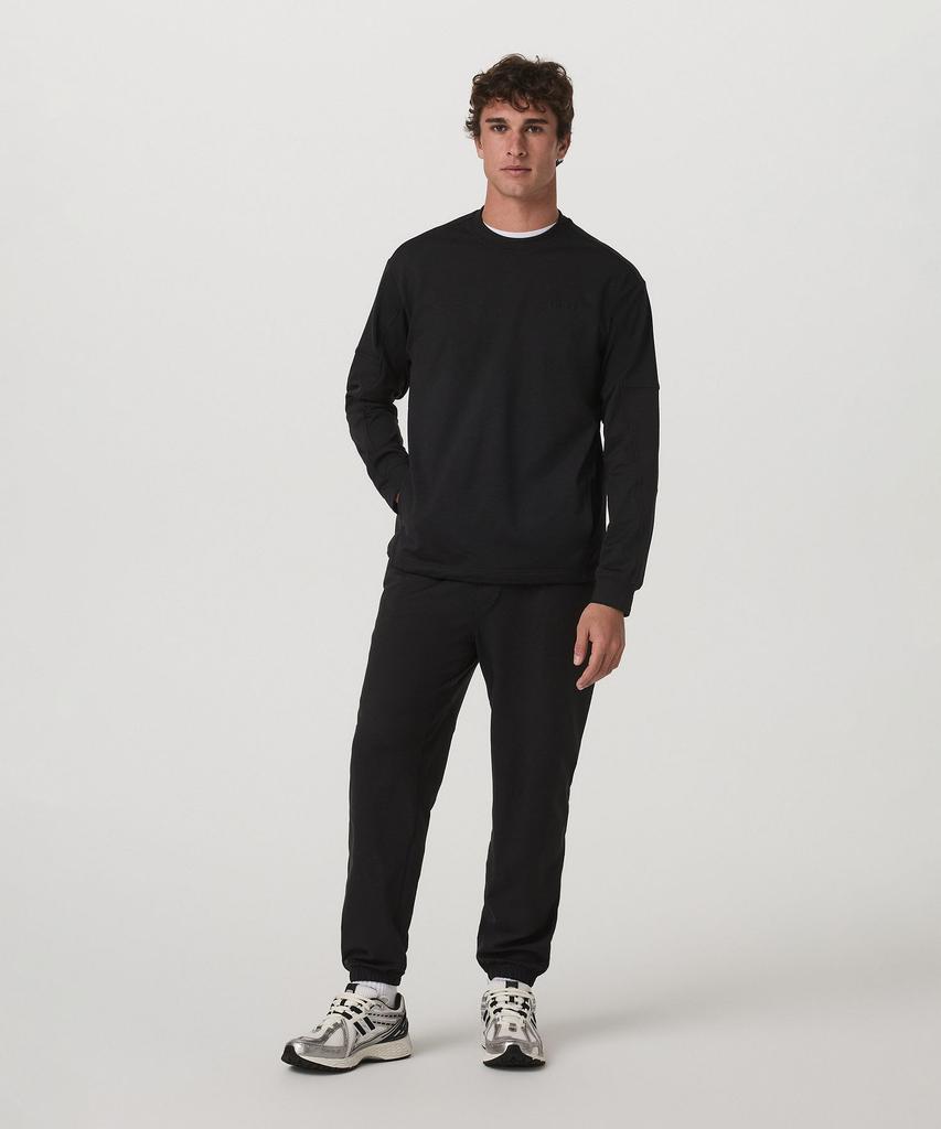 VUORI [Male] Coronado Mixed Media Crew _Black_Vr16120026