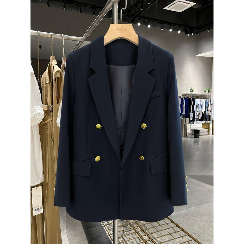 

Fall 2024 Navy Blue Casual Outwear Small Suit Navy S