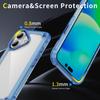 For iPhone 16 Case Anti-drop TPU Frame Clear PC Back Cover