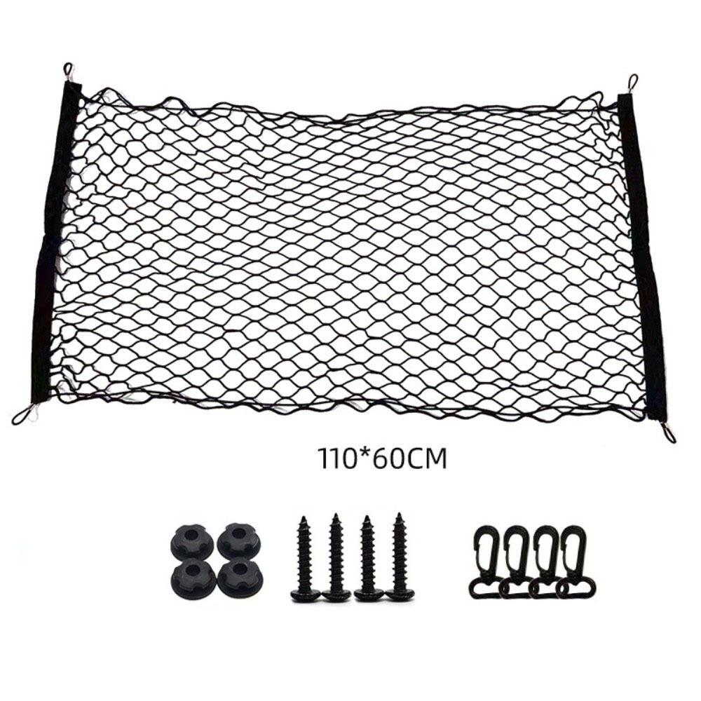 Double Layer Cargo Net Adjustable Car Mesh Storage Bag Luggage Mesh Net  Back Rear Seat