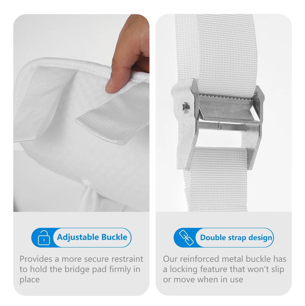 Bed Mattress Connector Adjustable Bed Bridge Twin to King Converter Kit Skin-Friendly Stable Bed Converter with Strap for Family