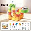 New Magic Track Train Cube Toy Maze Magnetic Building Blocks For Children Educational Construction Diy Brick Toy Model Gift Kid